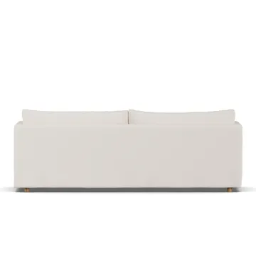 Linnevik sofa - Caleido beige 9600-witgeoliede eiken, 4-zits, met rok - 1898