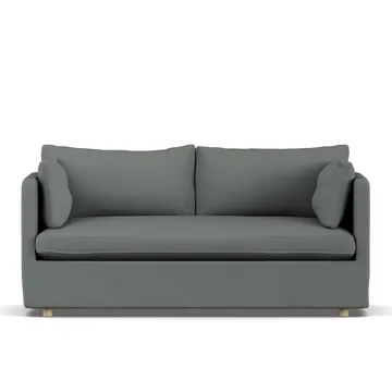 Linnevik sofa - Caleido Grey 1240-witgeoliede eiken, 2-zits, met rok - 1898