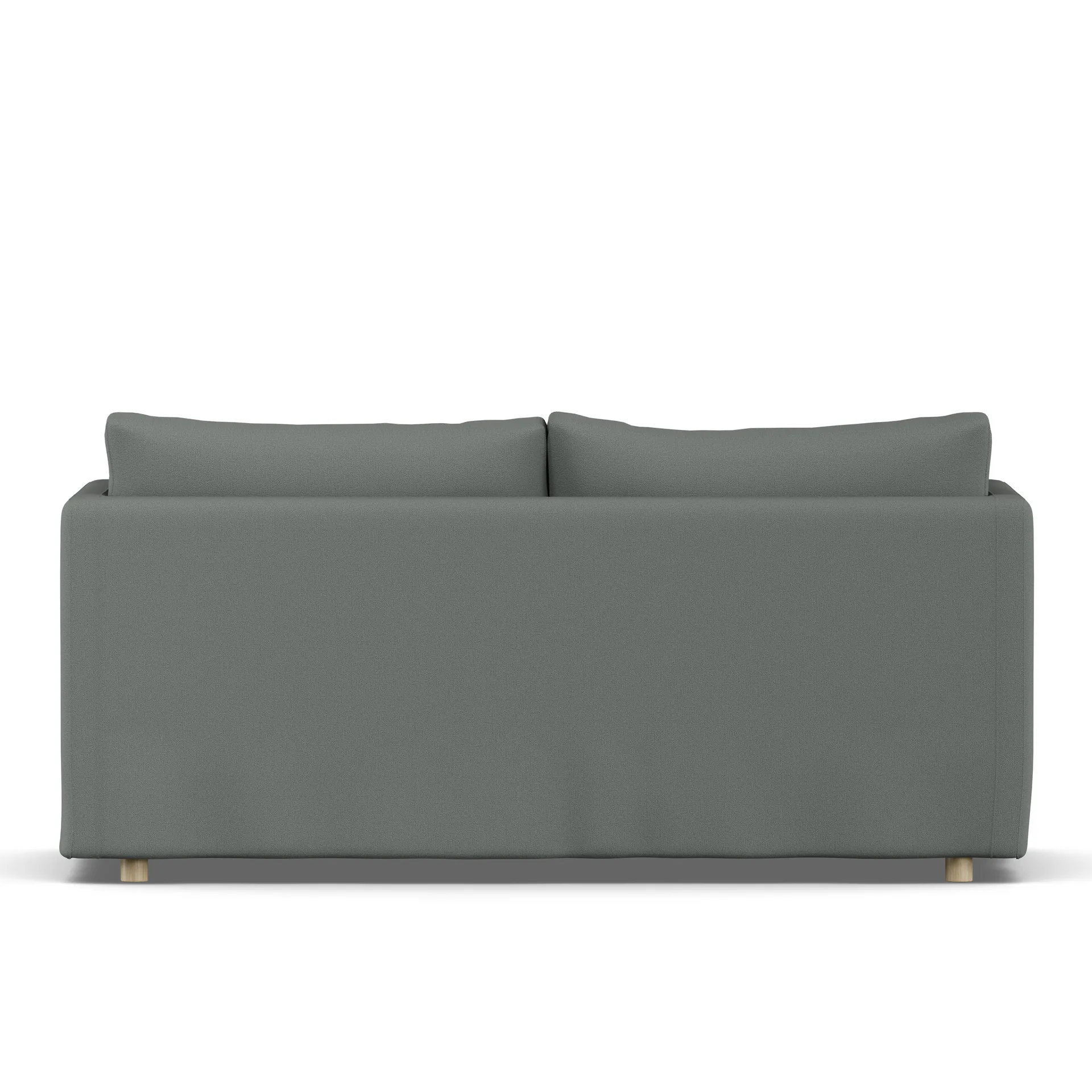 Linnevik sofa, Caleido Grey 1240-witgeoliede eiken, 2-zits, met rok 1898