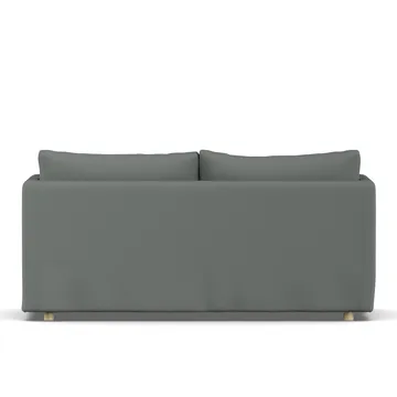 Linnevik sofa - Caleido Grey 1240-witgeoliede eiken, 2-zits, met rok - 1898