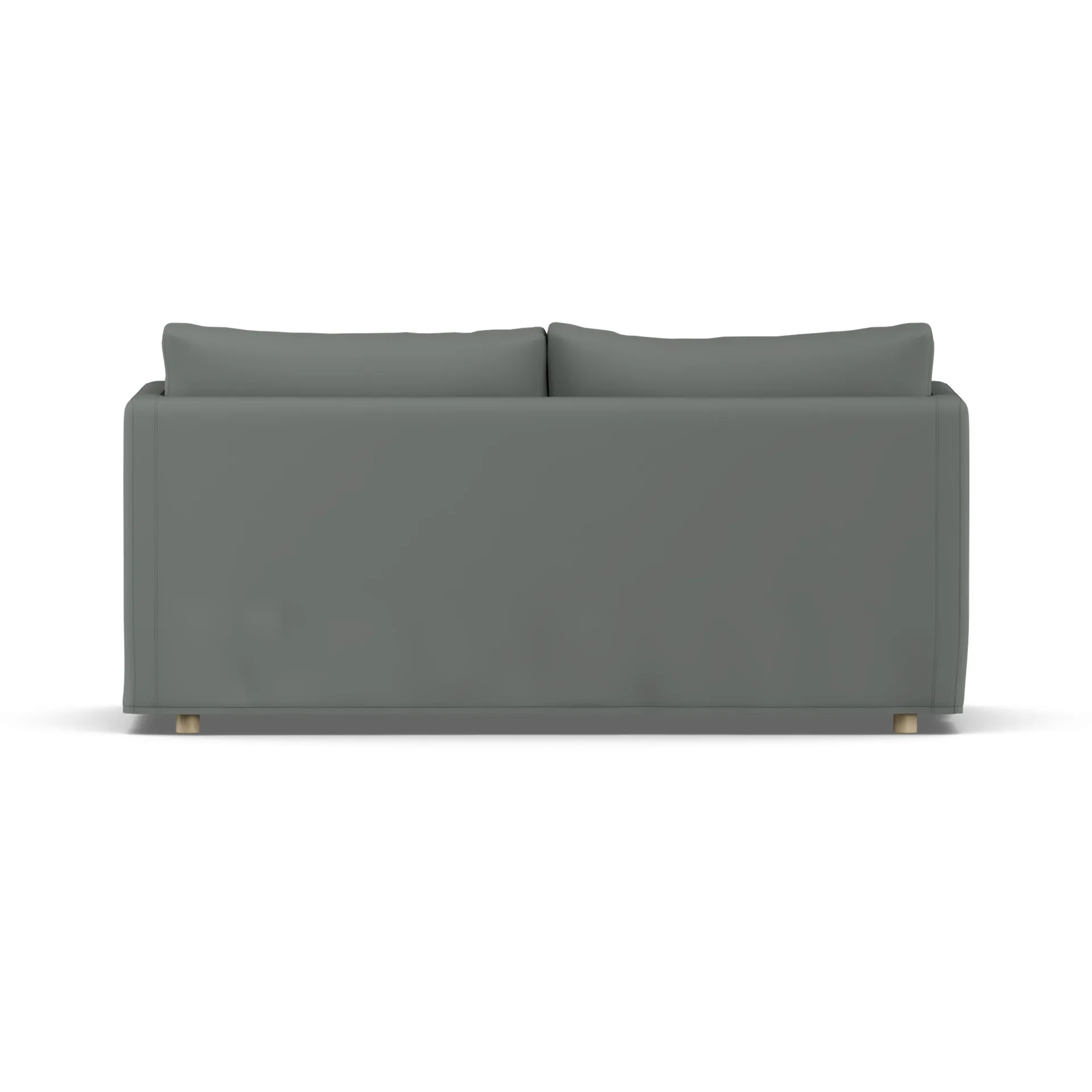Linnevik sofa, Caleido Grey 1240-witgeoliede eiken, 2-zits, met rok 1898