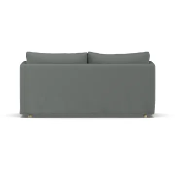 Linnevik sofa - Caleido Grey 1240-witgeoliede eiken, 2-zits, met rok - 1898