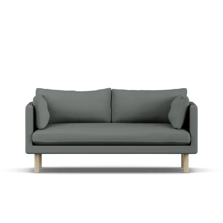 Linnevik sofa - Caleido Grey 1240-witgeoliede eiken, 2-zits - 1898