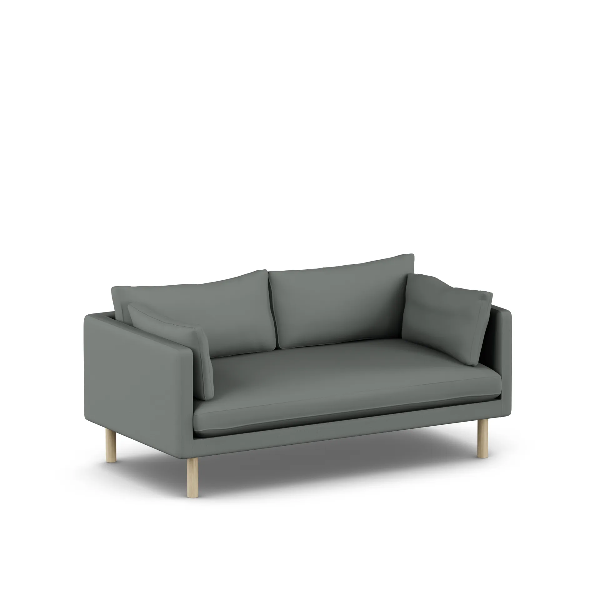 Linnevik sofa, Caleido Grey 1240-witgeoliede eiken, 2-zits 1898