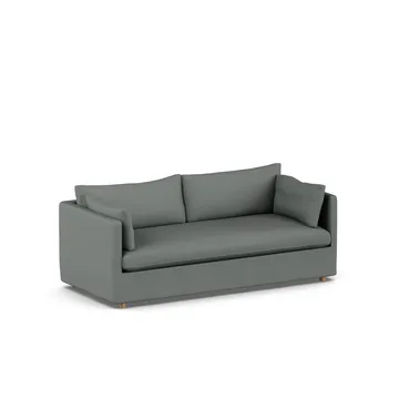 Linnevik sofa - Caleido Grey 1240-witgeoliede eiken, 3-zits, met rok - 1898