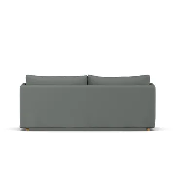 Linnevik sofa - Caleido Grey 1240-witgeoliede eiken, 3-zits, met rok - 1898