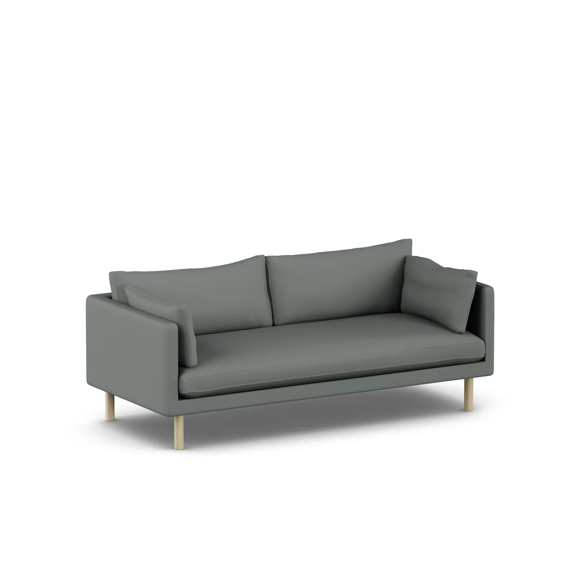 Linnevik sofa, Caleido Grey 1240-witgeoliede eiken, 3-zits 1898