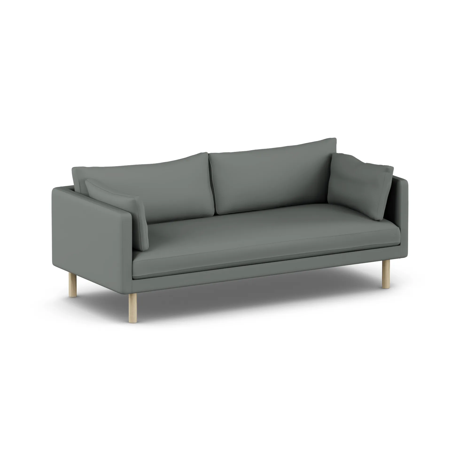 Linnevik sofa, Caleido Grey 1240-witgeoliede eiken, 3-zits 1898
