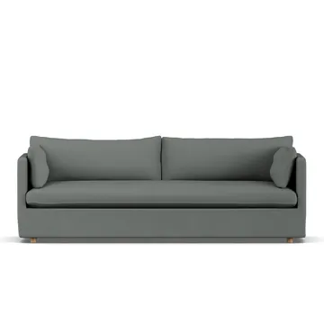 Linnevik sofa - Caleido grey 1240-witgeoliede eiken, 4-zits, met rok - 1898