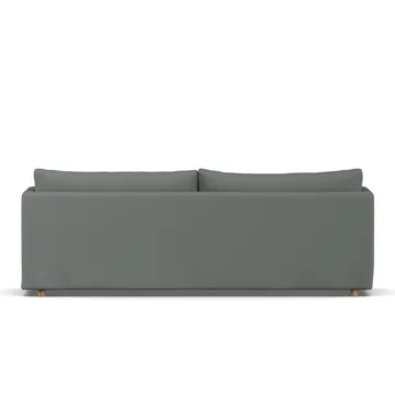 Linnevik sofa - Caleido grey 1240-witgeoliede eiken, 4-zits, met rok - 1898