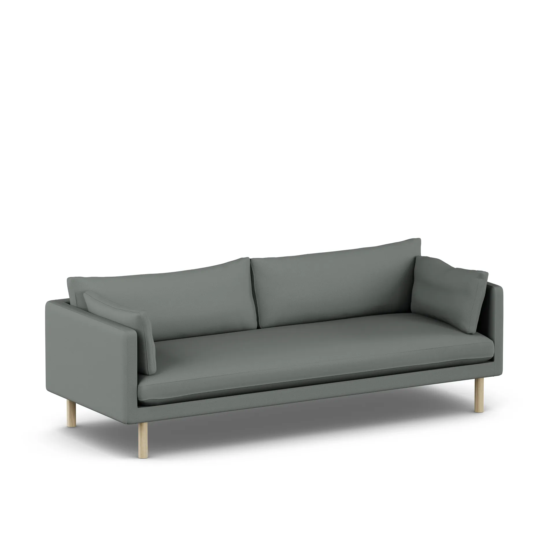 Linnevik sofa, Caleido Grey 1240-witgeoliede eiken, 4-zits 1898