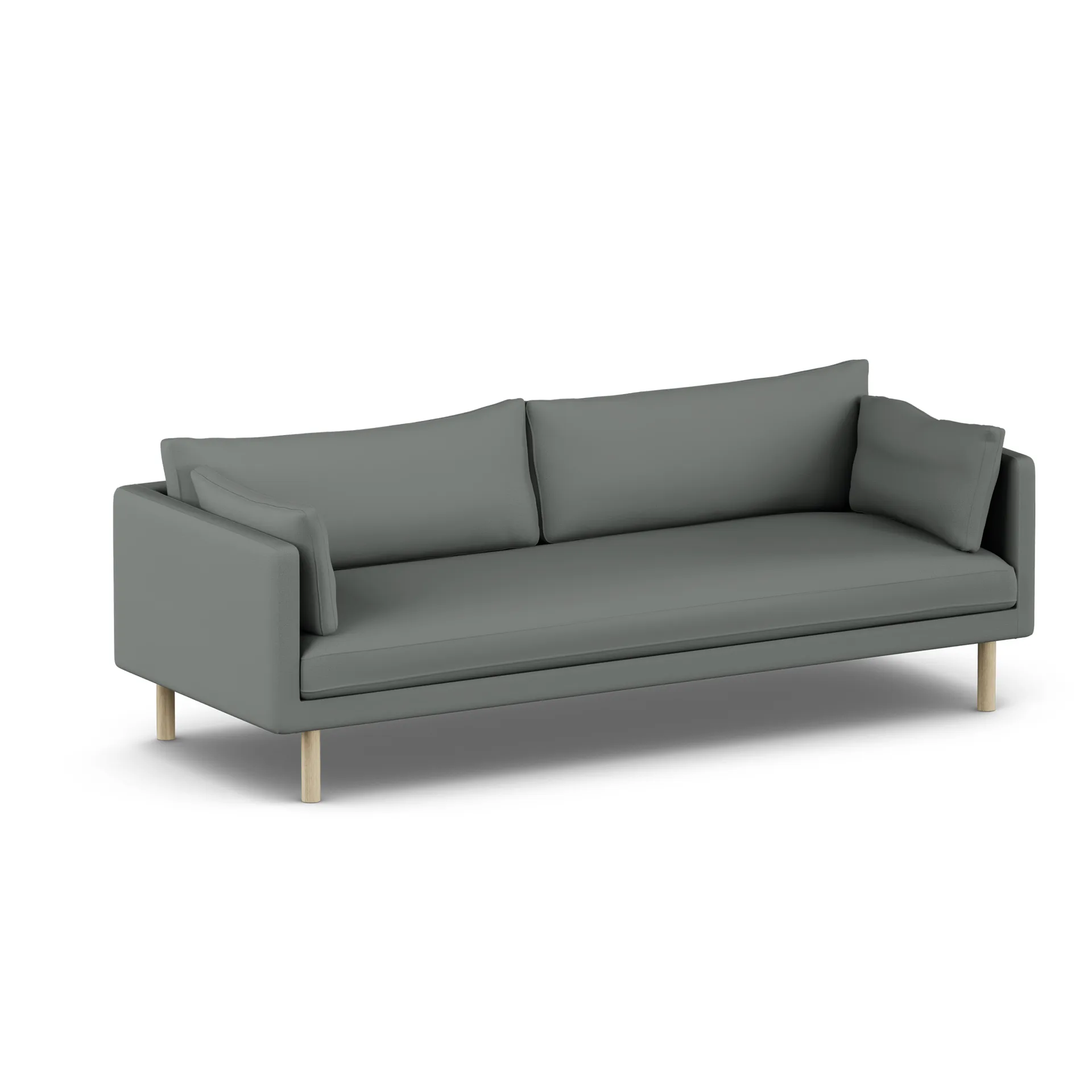 Linnevik sofa, Caleido Grey 1240-witgeoliede eiken, 4-zits 1898