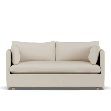 Linnevik sofa - Jump Beige 1956-witgeoliede eiken, 2-zits, met rok - 1898