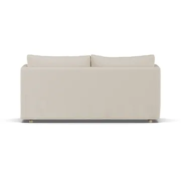 Linnevik sofa - Jump Beige 1956-witgeoliede eiken, 2-zits, met rok - 1898