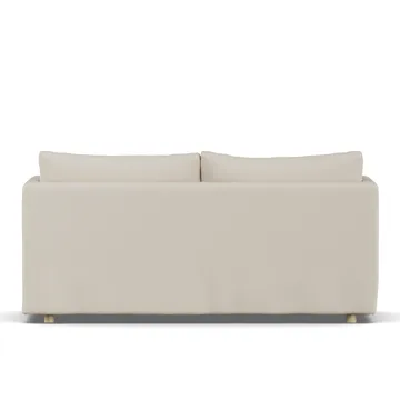 Linnevik sofa - Jump Beige 1956-witgeoliede eiken, 2-zits, met rok - 1898