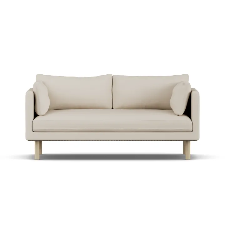 Linnevik sofa - Jump Beige 1956-witgeoliede eiken, 2-zits - 1898
