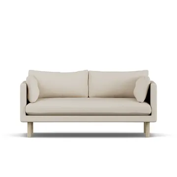 Linnevik sofa - Jump Beige 1956-witgeoliede eiken, 2-zits - 1898