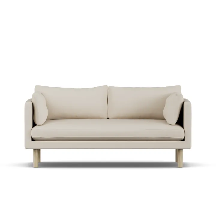 Linnevik sofa - Jump Beige 1956-witgeoliede eiken, 2-zits - 1898