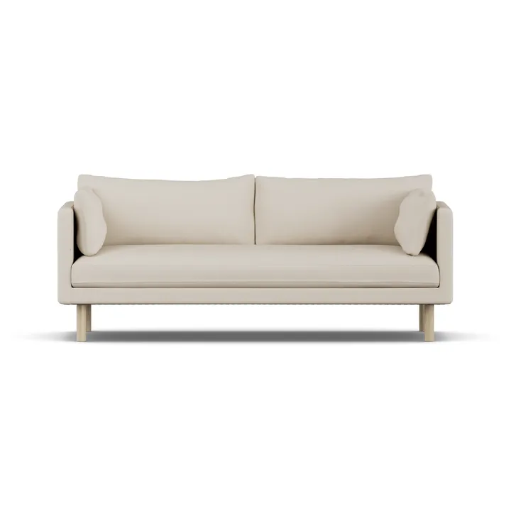 Linnevik sofa - Jump Beige 1956-witgeoliede eiken, 3-zits - 1898
