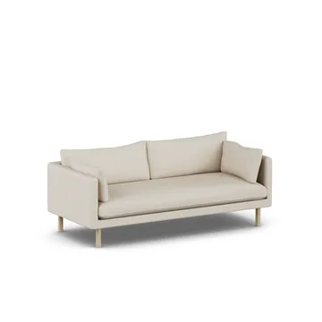 Linnevik sofa - Jump Beige 1956-witgeoliede eiken, 3-zits - 1898