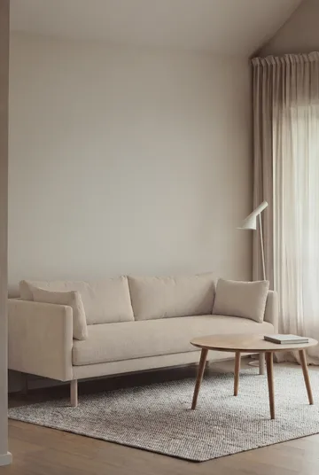 Linnevik sofa - Jump Beige 1956-witgeoliede eiken, 3-zits - 1898