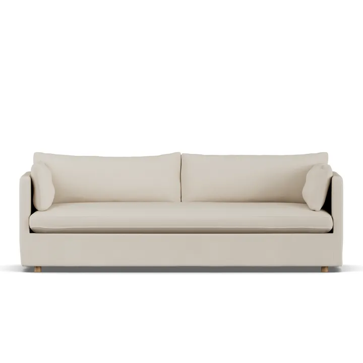 Linnevik sofa - Jump Beige 1956-witgeoliede eiken, 4-zits, met rok - 1898