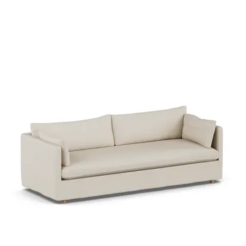 Linnevik sofa - Jump Beige 1956-witgeoliede eiken, 4-zits, met rok - 1898