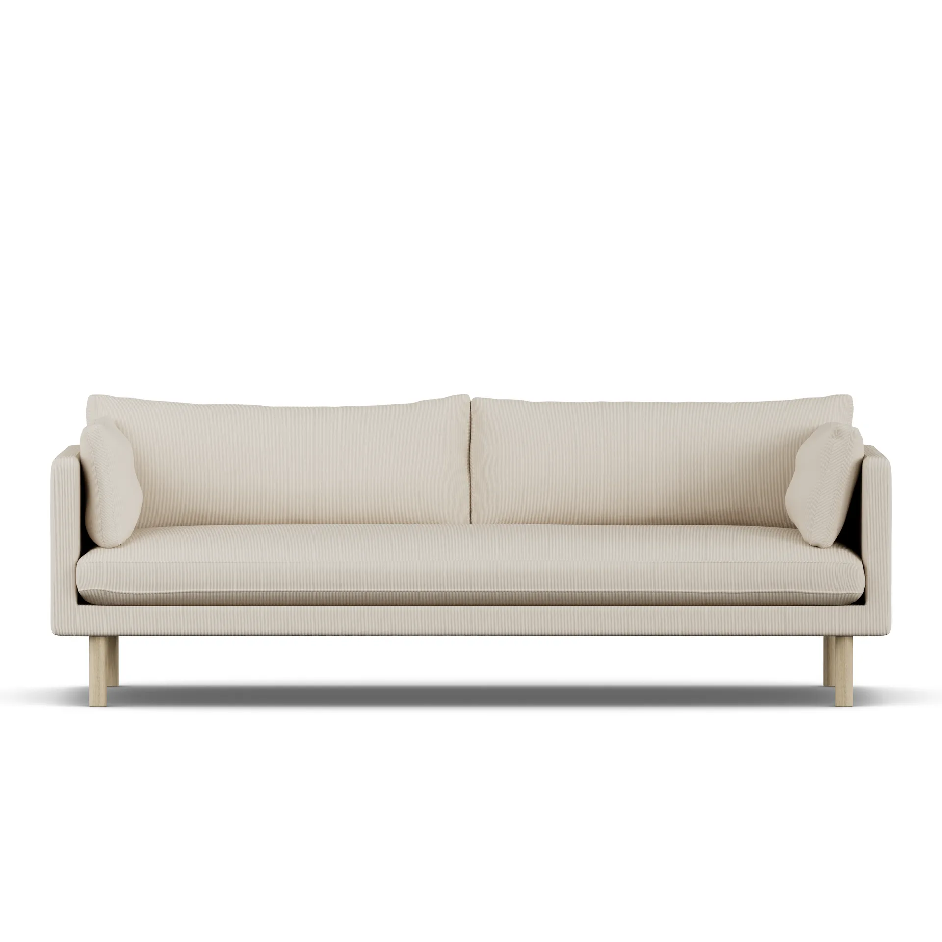 Linnevik sofa, Jump Beige 1956-witgeoliede eiken, 4-zits 1898