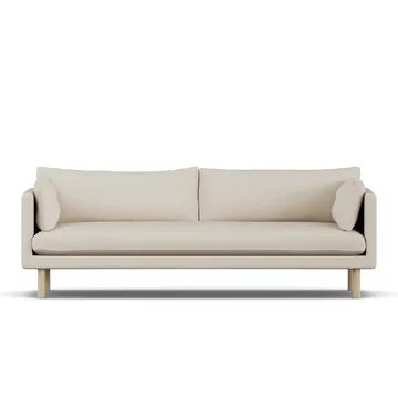 Linnevik sofa - Jump Beige 1956-witgeoliede eiken, 4-zits - 1898