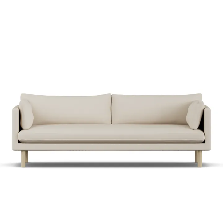 Linnevik sofa - Jump Beige 1956-witgeoliede eiken, 4-zits - 1898