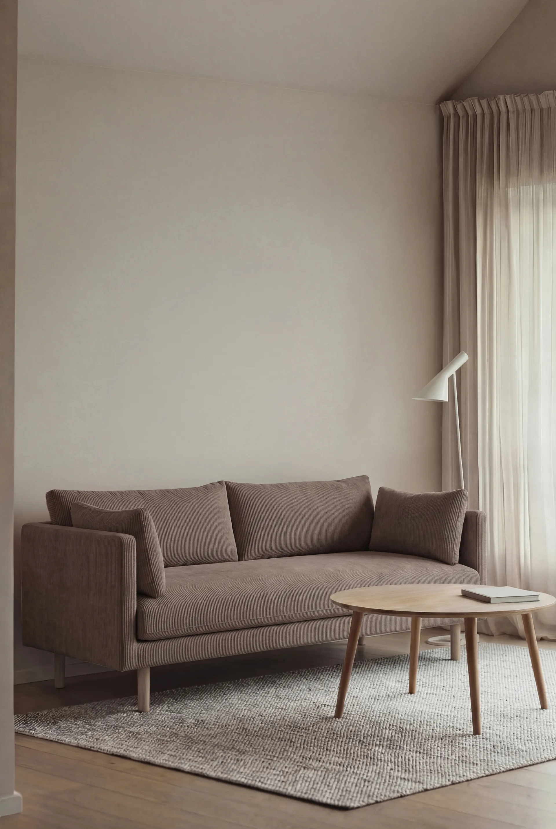 Linnevik sofa, Jump Brown 1955 1955-witgeoliede eiken, 2-zits 1898