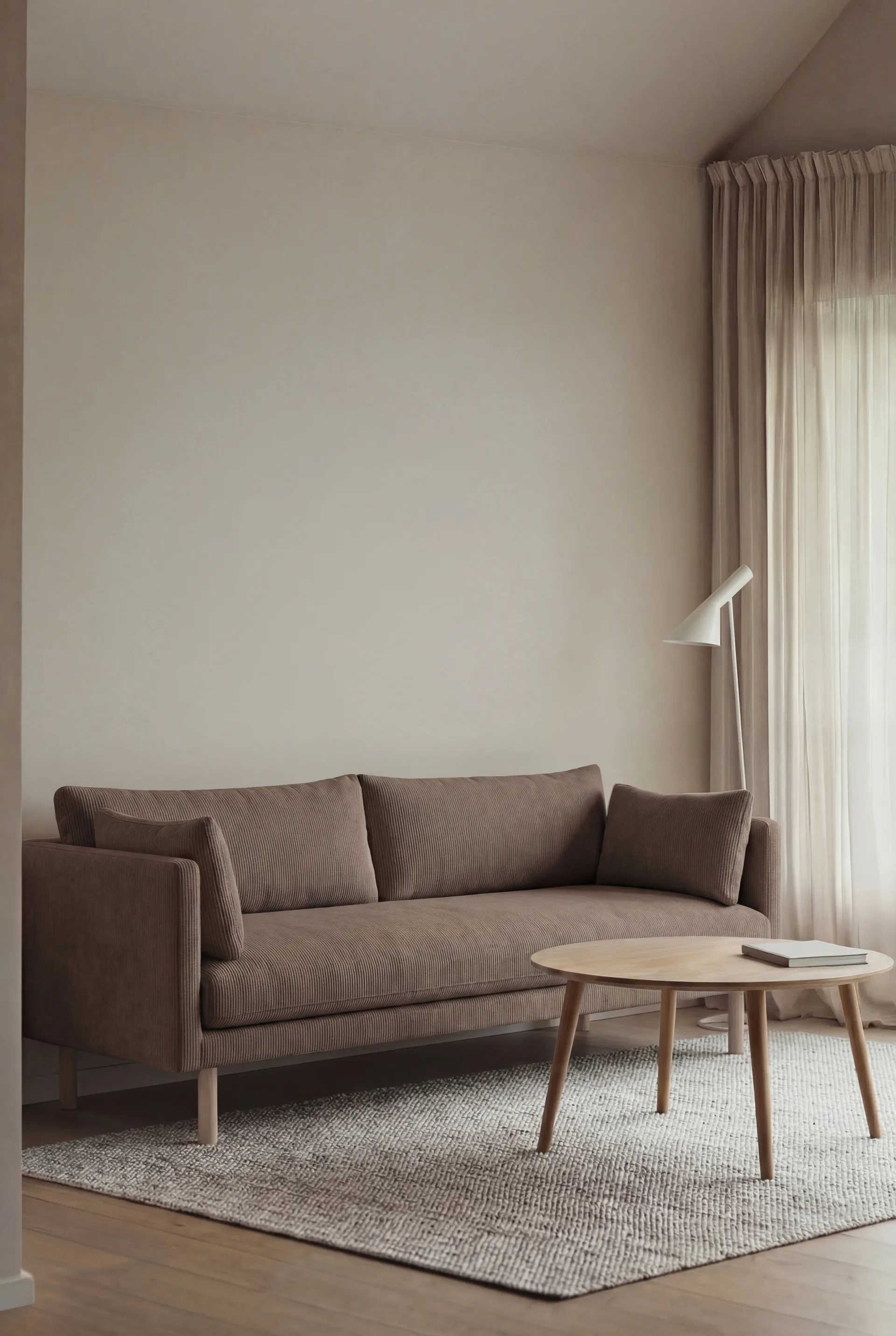 Linnevik sofa, Jump Brown 1955 1955-witgeoliede eiken, 3-zits 1898