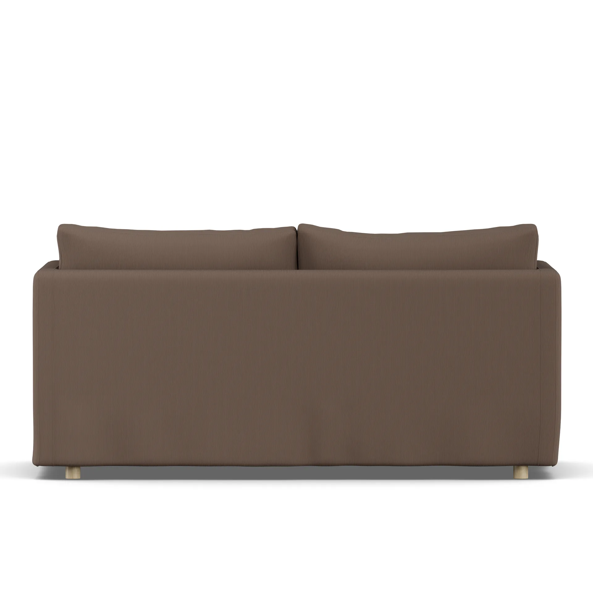 Linnevik sofa, Jump brown 1955-witgeoliede eiken, 2-zits, met rok 1898