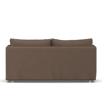 Linnevik sofa - Jump brown 1955-witgeoliede eiken, 2-zits, met rok - 1898