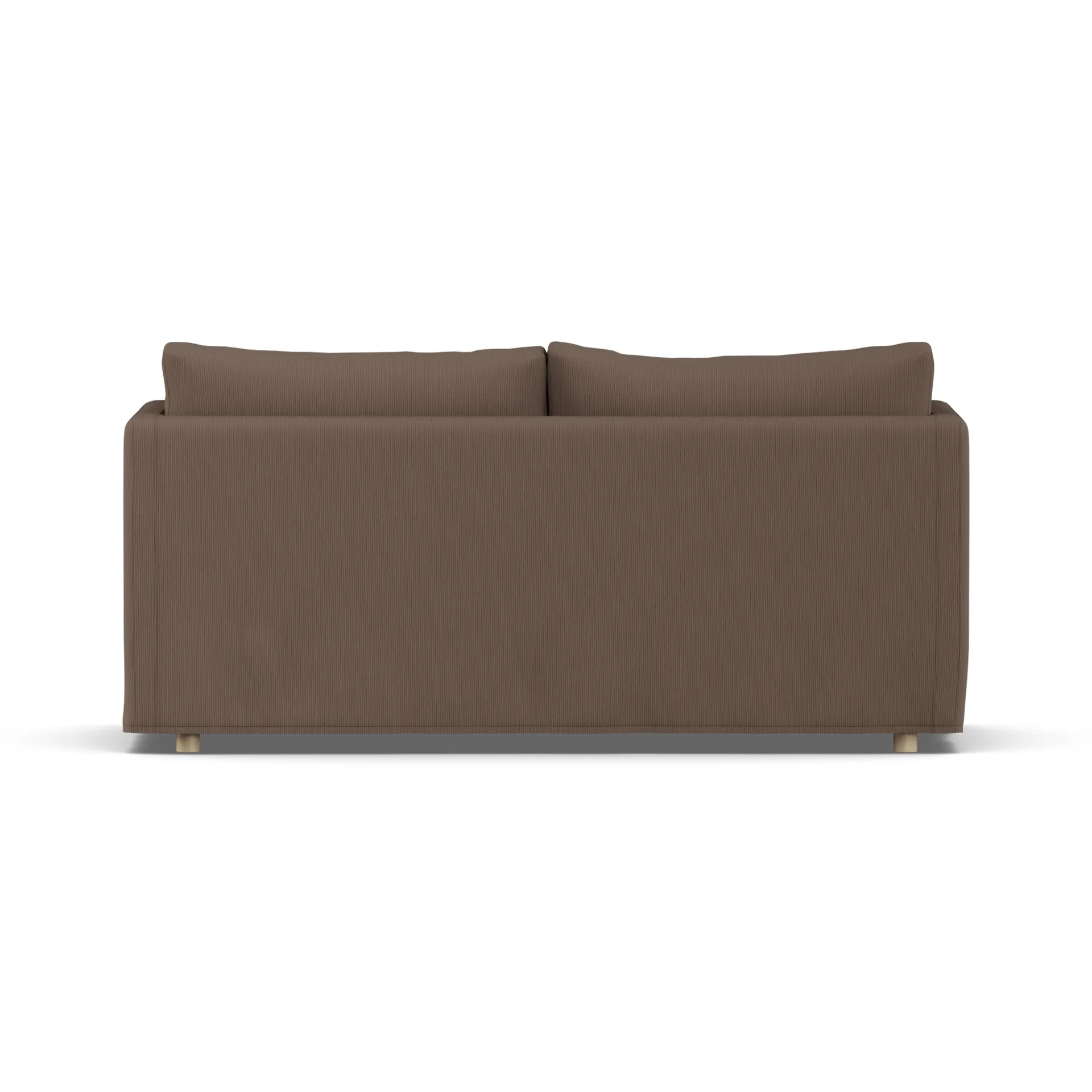 Linnevik sofa, Jump brown 1955-witgeoliede eiken, 2-zits, met rok 1898