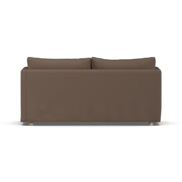 Linnevik sofa - Jump brown 1955-witgeoliede eiken, 2-zits, met rok - 1898