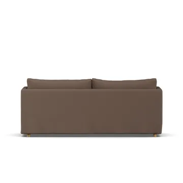 Linnevik sofa - Jump brown 1955-witgeoliede eiken, 3-zits, met rok - 1898