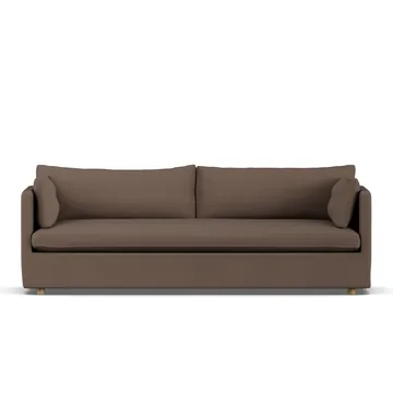 Linnevik sofa - Jump brown 1955-witgeoliede eiken, 4-zits, met rok - 1898