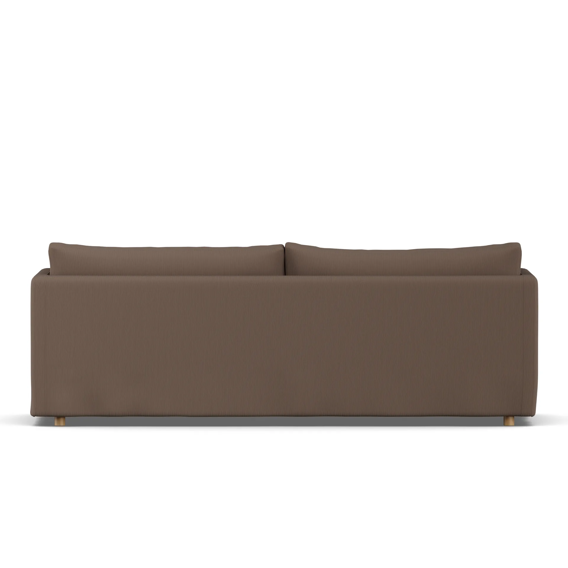 Linnevik sofa, Jump brown 1955-witgeoliede eiken, 4-zits, met rok 1898