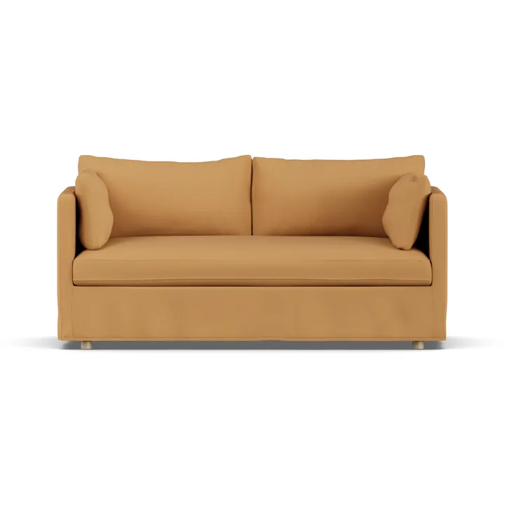 Linnevik sofa - Jump Honey 1959-witgeoliede eiken, 2-zits, met rok - 1898