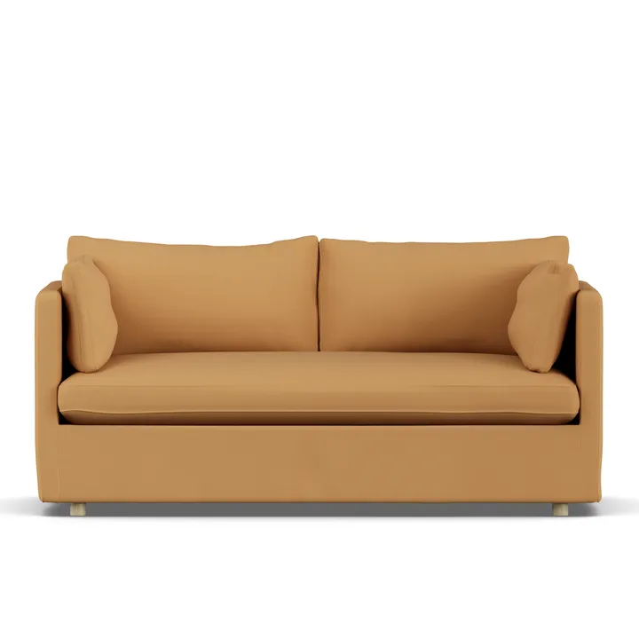 Linnevik sofa - Jump Honey 1959-witgeoliede eiken, 2-zits, met rok - 1898