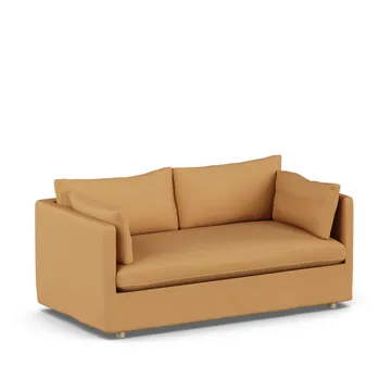 Linnevik sofa - Jump Honey 1959-witgeoliede eiken, 2-zits, met rok - 1898