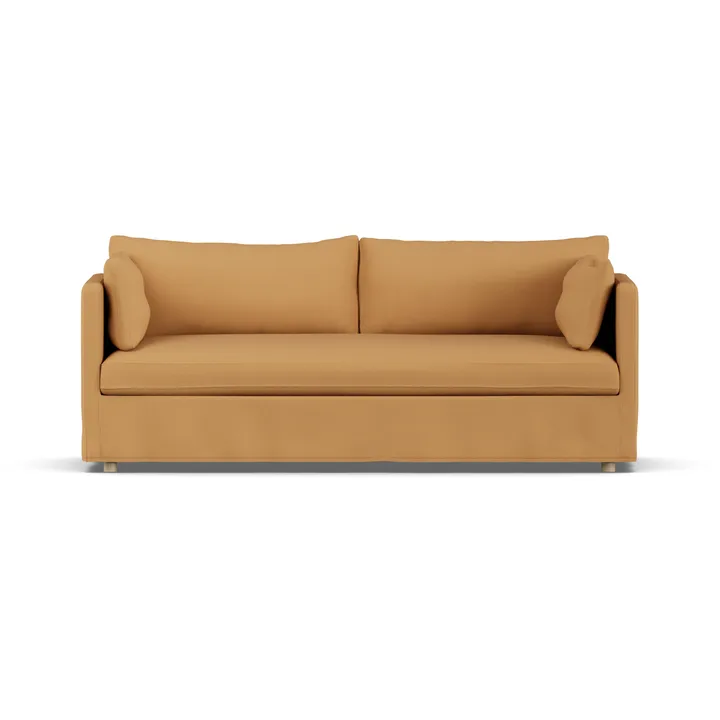Linnevik sofa - Jump Honey 1959-witgeoliede eiken, 3-zits, met rok - 1898