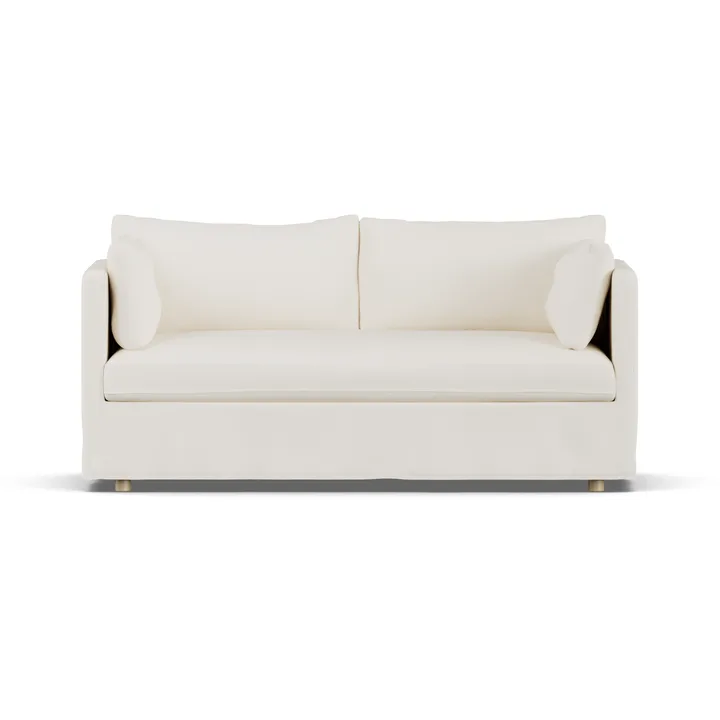 Linnevik sofa - Jump off white 1954-witgeoliede eiken, 2-zits, met rok - 1898