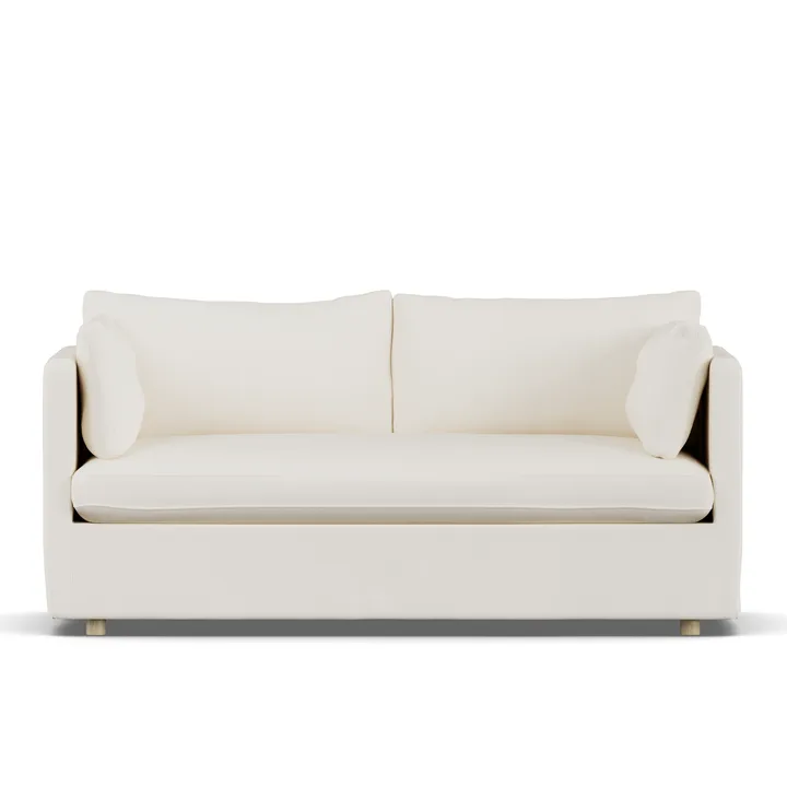 Linnevik sofa - Jump off white 1954-witgeoliede eiken, 2-zits, met rok - 1898