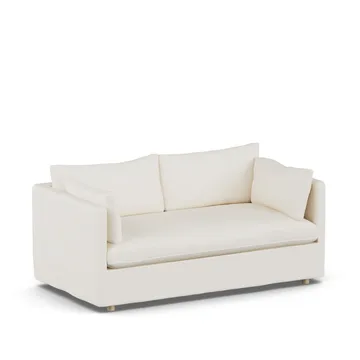Linnevik sofa - Jump off white 1954-witgeoliede eiken, 2-zits, met rok - 1898