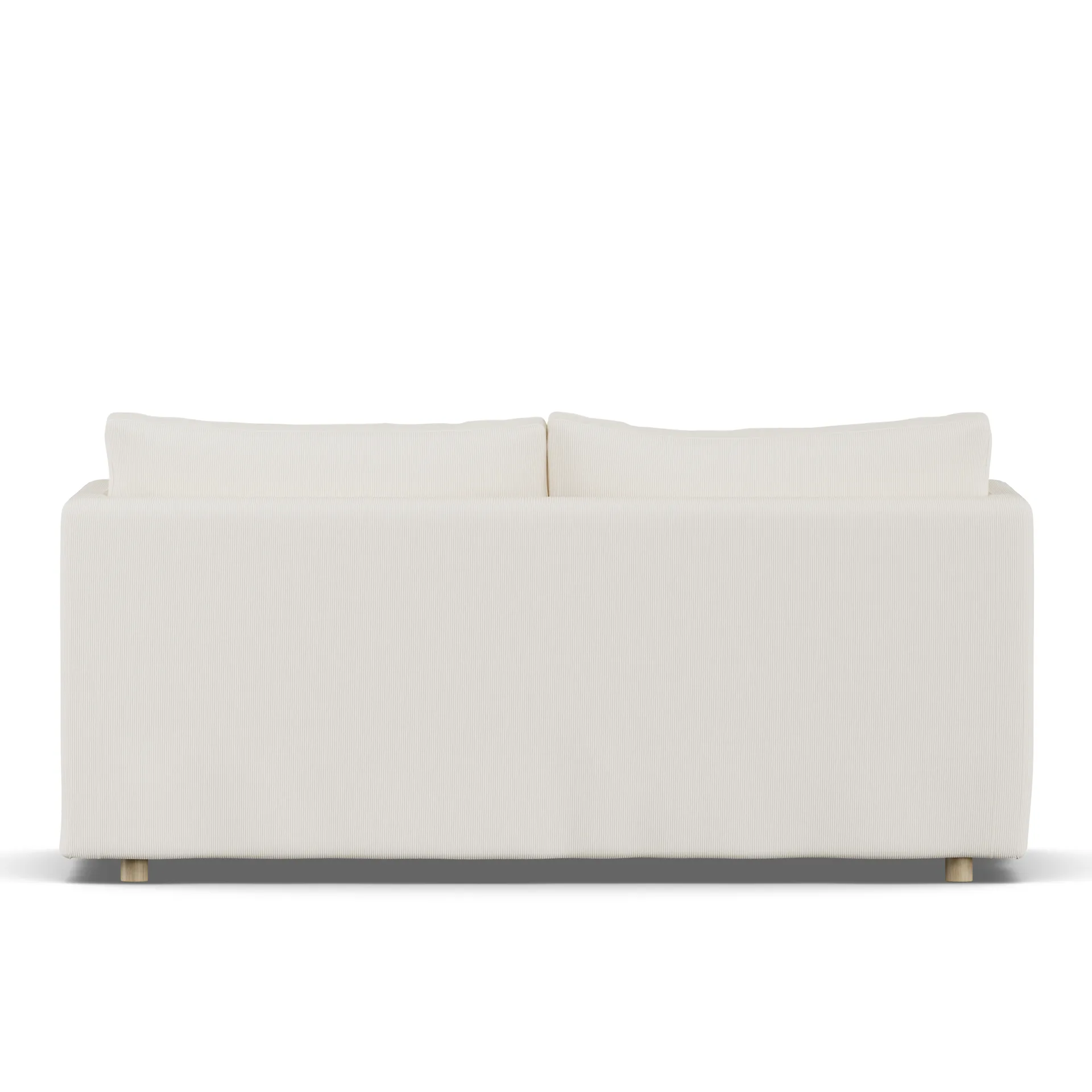 Linnevik sofa, Jump off white 1954-witgeoliede eiken, 2-zits, met rok 1898