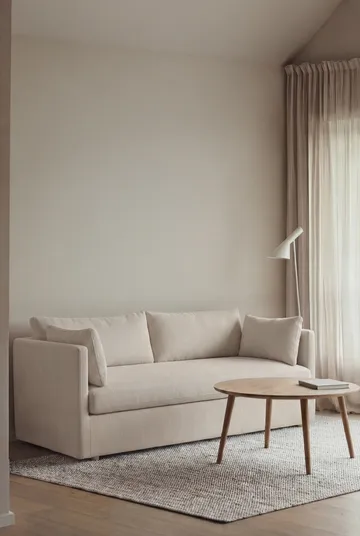 Linnevik sofa - Jump off white 1954-witgeoliede eiken, 2-zits, met rok - 1898