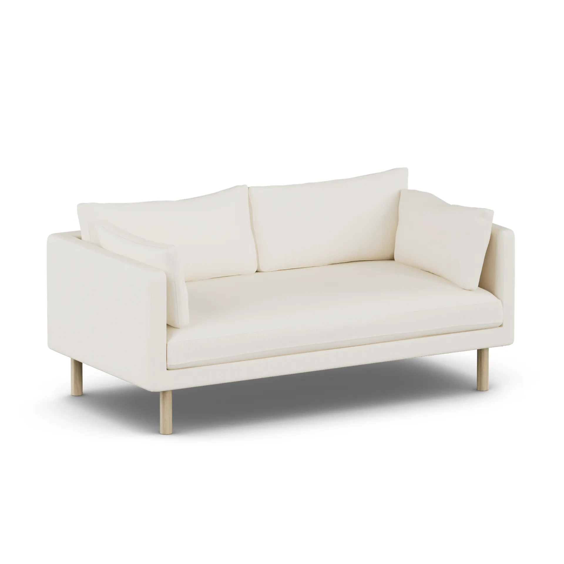 Linnevik sofa, Jump Off White 1954-witgeoliede eiken, 2-zits 1898