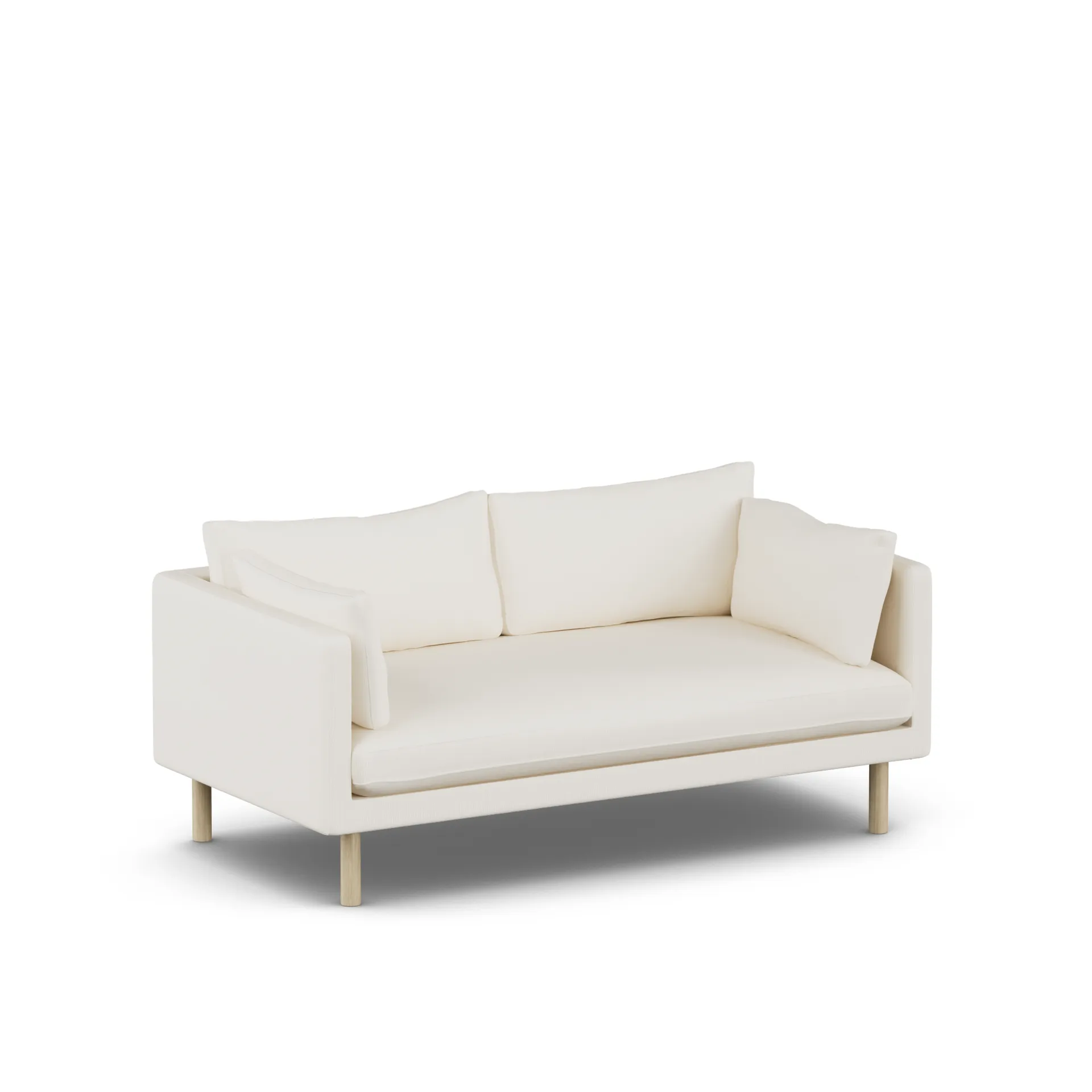 Linnevik sofa, Jump Off White 1954-witgeoliede eiken, 2-zits 1898